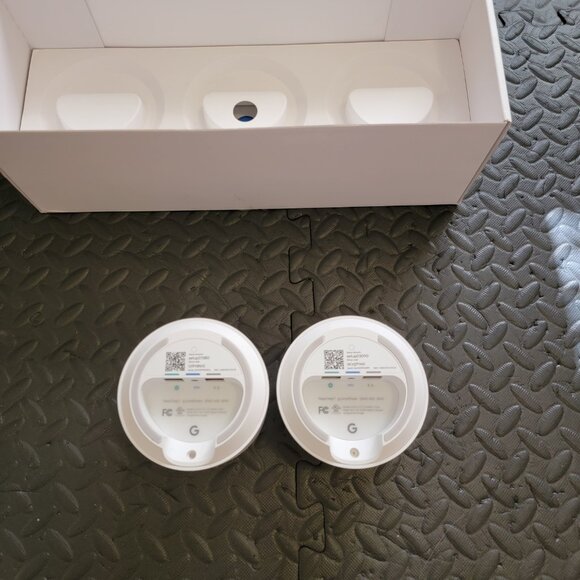 Google Wifi Lot of 2 Access Points W/ Power Adapters, GJ2CQ, New Open Box, White - Picture 11 of 16